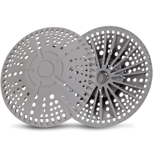 ZOOY Shower Drain Hair Catcher, 2 Pack 5.5 Inch Silicone Large Drain Cover, Bathroom Hair Drain Catcher, Flat Anti-Clog Hair Trap for Shower, Bathtub, Tub & Sink Hair Strainer(Dark Grey) - color: Dark Grey
