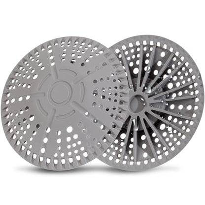 ZOOY Shower Drain Hair Catcher, 2 Pack 5.5 Inch Silicone Large Drain Cover, Bathroom Hair Drain Catcher, Flat Anti-Clog Hair Trap for Shower, Bathtub, Tub & Sink Hair Strainer(Dark Grey) - color: Dark Grey
