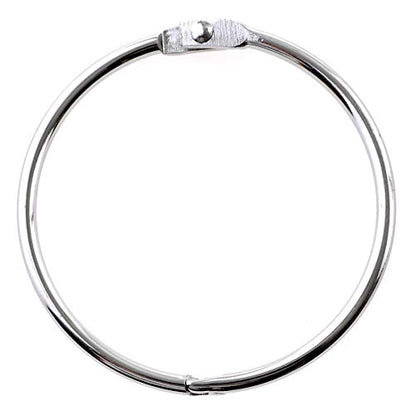 SlipX Solutions Chrome Shower Curtain Rings, Set of 12 | Effortless Gliding, Fits Standard Shower Rod, Snap Closure, Rust Resistant - color: Chrome