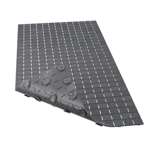Hargiis Non-Slip Bathtub Mat, Anti Slip Shower Mat, Fast Drying Bathtub Mats, Foot Scrubber Mat, Anti Slip Mat for Tub, Floor, Bathroom, Kitchen, Home, Hotel (Gray 32"×15") - color: Gray