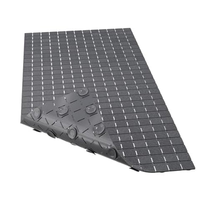 Hargiis Non-Slip Bathtub Mat, Anti Slip Shower Mat, Fast Drying Bathtub Mats, Foot Scrubber Mat, Anti Slip Mat for Tub, Floor, Bathroom, Kitchen, Home, Hotel (Gray 32"×15") - color: Gray