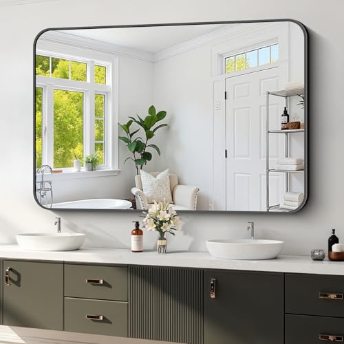 Koonmi Bathroom Wall Mirror,36x55 Inch Large Vanity Mirror for Over Sink - size: 55"L x 36"W