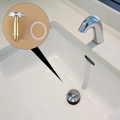 2Pcs Bathroom Sink Plug SiliconeSeal Washers, Bathroom Pop Up Sink Plugs Replacement Washers 31mm