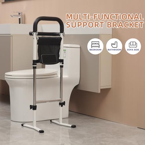 Stand Assist(White)-Movable Standing Aid Rail for Couch, Chair, Bedside, Toilet. Assistance Handle for People with Limited Mobility. Safety Grab Bar for Standing. - size: Model A