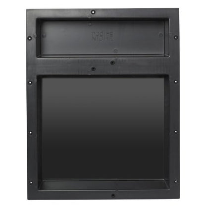 Tile Redi USA RN1620DU Niche Double Recessed Shower Shelf, Two Shelves, 20" H X 16" W, Black - size: 20" H X 16" W, style: 2 Shelves