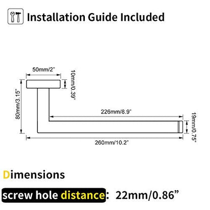 GERZWY SUS 304 Stainless Steel Hand Towel Holder Modern Bathroom Towel Ring Wall Mounted Brushed Finish IG1806-LS - color: Brushed