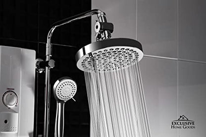 Shower Head With Handheld Combo, 6 Inch High Pressure Rainfall Showerhead With Hand Held 70 Inch Hose for Bath - Adjustable Swivel Shower Head Spray Anti-leak Nozzles - Universal Fit - size: 1.8 GPM