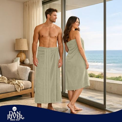 DAN River 2 Pack Bath Sheets Extra Large 35x70, Large Bath Towels for Adults, XL Oversized Heavy Duty Towel Set, 600 GSM 100% Ring Spun Cotton, Soft Quick Dry, Beige - color: Beige, size: Bath Sheet 35x70" (PK 2)
