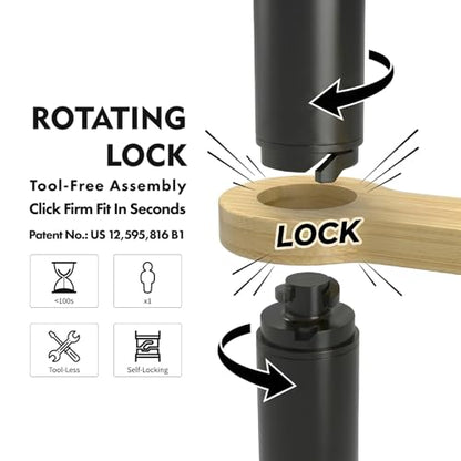 Toilet Paper Holders Free Standing, Holds up to 7 Rolls Toilet Paper Stand with Storage, Bathroom Toilet Paper Organizer with Top Shelf for Small Items, 1-Min Rotating-Lock Assembly, Light,L - color: Light
