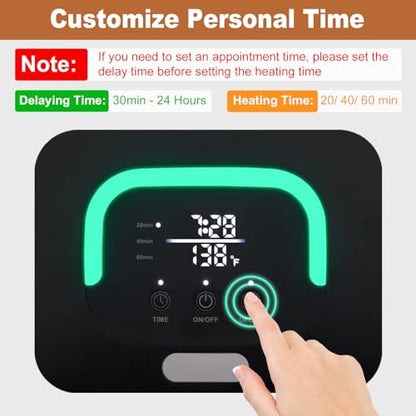 Towel Warmers for Bathroom - Smart Towel Warmer Bucket with Timer & Delay Start, 3 Heating Modes & LED Touchscreen - Towel Heater for Towels, Blankets, Robes, Spa (14L) - size: 14L