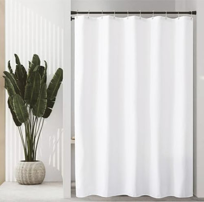 Felisa 60" Width x 72" Length Stall Fabric Shower Curtain Liner with 3 Magnets,Waterproof & Hotel Quality Shower Stall Curtain Liner for Bathroom,Soft Cloth,Machine Washable,White - size: 60"W x 72"L (Pack of 1)