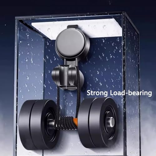 Resdenio Shower Head Holder - Strong Suction Cup No Drilling Showerhead Bracket Waterproof Handheld Shower Holder, Adjustable Wand Holder for RV, Kids, Bathroom (Black) - color: Black