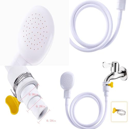 Sink Spray Rubber Hose, Sink Hose Attachment for Faucet Portable Sink Hose Faucet Sprayer, Shampoo Sprayer Hose for Dog, Pets, Bathing Baby, Washing Hair, Rinsing Vegetables.