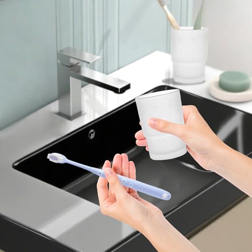 Wall Mounted Toothbrush Holders Set | Stainless Steel Bathroom Tooth Brush Holder, with 2 Glass Toothpaste Cups, Toothbrush Caddy Storage, for Kids & Adult, Couple - size: Couple