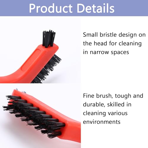 3PCS Ergonomic Handle Nylon Detail Brushes Car Interior Gap Cleaning Brush | Durable nylon bristles cleaning brushes with ergonomic non-slip handle, ideal for car tight spaces dust removal