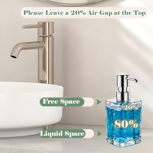 2 Packs Foaming Soap Dispenser 300ml (10.6oz) Foam Pump Soap Dispensers Square Plastic Hand Soap Lotion Dispenser for Hand Soap Dish Wash Shampoo Body Wash