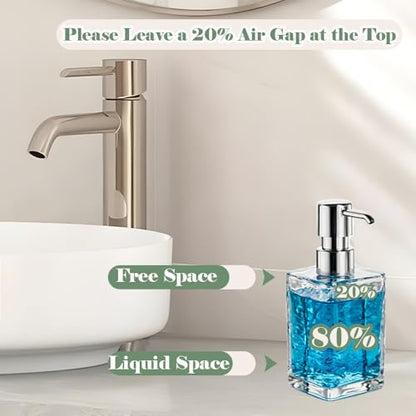 2 Packs Foaming Soap Dispenser 300ml (10.6oz) Foam Pump Soap Dispensers Square Plastic Hand Soap Lotion Dispenser for Hand Soap Dish Wash Shampoo Body Wash