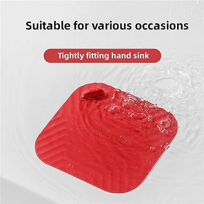 MAOYONG Shower Drain Cover Tub Stopper - Square Silicone Floor Drain Cover for Bathroom, Bathtub Stopper Drain Plug Cover, Kitchen Sink Drain Stopper 5.9 Inch Grey 1PCS - color: Gray