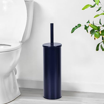 Deep & Sturdy Toilet Bowl Brush with Holder - Durable Scrubbing - Toilet Cleaners - Household Essentials - Bathroom Cleaner - Cleaning Supplies - Household Supplies, Matte Navy - color: Matte Navy Reese