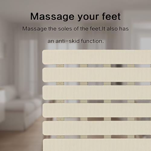 BEMISO Shower Mat Non Slip Bathtub Mat with Suction Cups and Drain Holes 27.5 x15.7 Inch Bath Mat for Tub & Shower.Easy Dry,Easy to Cut,Eco-Friendly - color: Beige, size: 27.5 x 15.7 inches