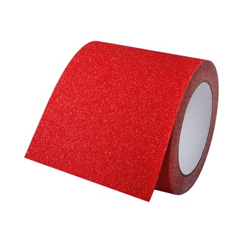 PVC Antislip Floor Tape Strips Roll with Adhesive Backing for Enhances Safety Stair Step Bathroom and Kitchen Waterproof - color: Bright Color