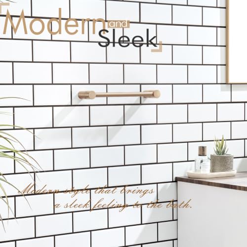 KOKOSIRI Bathroom Towel Holder 12-Inch Hand Towel Bars Wall Mounted Bathroom Hardware Accessories Champagne Bronze Stainless Steel, B4007CPG-L12 - color: Champagne Bronze, size: 12-Inch