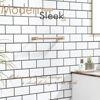 KOKOSIRI Bathroom Towel Holder 12-Inch Hand Towel Bars Wall Mounted Bathroom Hardware Accessories Champagne Bronze Stainless Steel, B4007CPG-L12 - color: Champagne Bronze, size: 12-Inch
