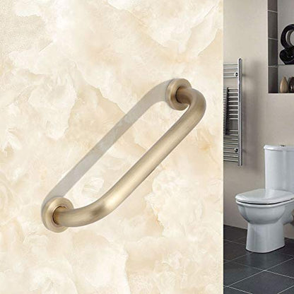Antislip Brass Bathtub Hand Bar Drilling Installation 30cm Handrail for Bathroom Non Slip Handle for Safety Use in Hotel Bedroom Kitchen and Living Room