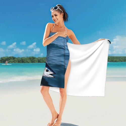 Big Fish Quick Dry Bath Towels - Super Soft Bath Towels for Home, Spa, Gym, Travel - color: Big Fish, size: 27.5"x55"