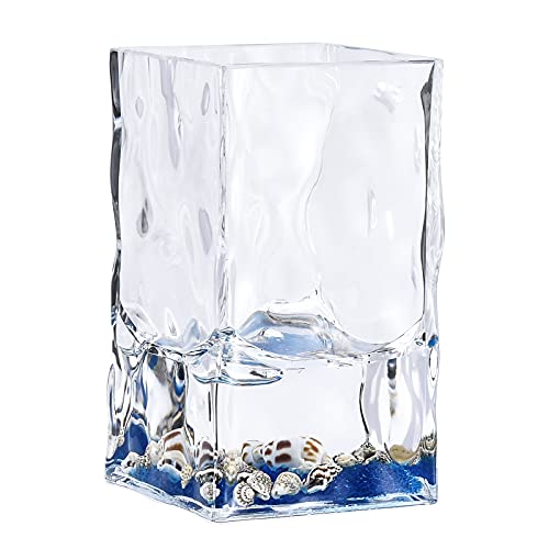 5 Piece Acrylic Liquid 3D Floating Motion Bathroom Vanity Accessory Set Shell - size: 5-piece, style: Shell