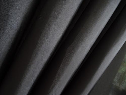 Fabric Black Shower Curtain Liner, Washable Light Weight Cloth Shower Curtains Bathroom with Bottom Weight, Water Repellent, 72x72 inch - color: Black, size: 72"W x 72"L (Pack of 1)