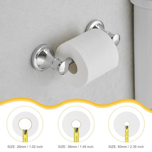 Bathroom Toilet Paper Holder Wall Mount Tissue Holder Polished Chrome | Rustproof Toilet Tissue Roll Holder, Flexible Double Post Pivoting Handle, Bathroom Accessories SUS304 Stainless Steel - color: Polished Chrome
