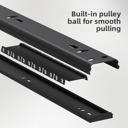 2PCS Expandable Pull Out Cabinet Organizer pots and pans organizer under cabinet Upgrade 3 Slide Rails Slide Out Drawers Roll Out Shelves Adhesive,Adjustable Width - size: (2pcs)16.54"D x12.6~20.5"W x 2.76"H