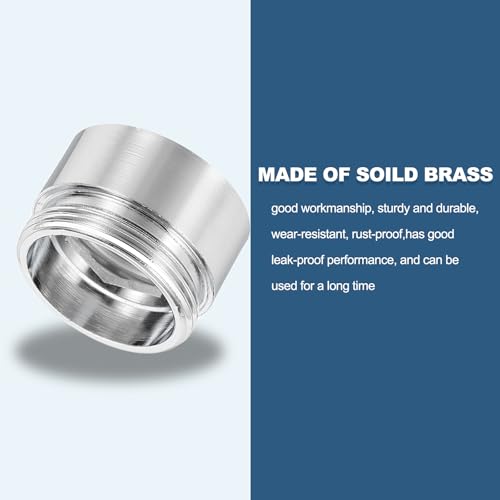 uxcell Faucet Aerator Adapter, 1/2" Female to M22 Male with Washer, 15mm Length - size: 1/2" Female to M22 Male, 15mm Length