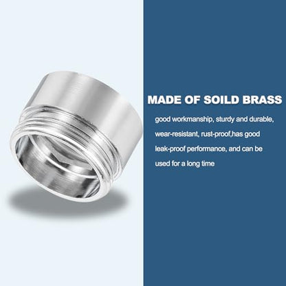 uxcell Faucet Aerator Adapter, 1/2" Female to M22 Male with Washer, 15mm Length - size: 1/2" Female to M22 Male, 15mm Length