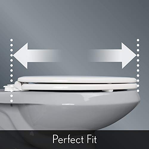 BEMIS 600E3 346 Toilet Seat will Slow Close and Never Come Loose, ROUND, Durable Enameled Wood, Biscuit/Linen