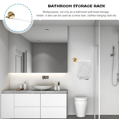 KESYOO Heavy Duty Bathroom Towel Bar Wall Mounted Towel Holder Punch-Free 20-inch with Adhesive for Bathroom Wall Organizer
