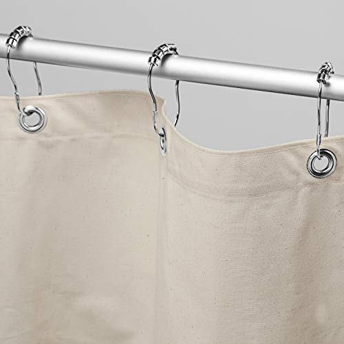 Bean Products Natural Organic Cotton Bathtub Shower Curtain Liner- 70x74 - color: Organic Natural, size: 70"W x 74"L (Pack of 1)