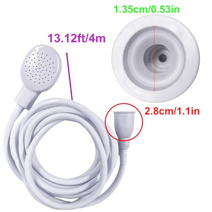 13.12ft/4m Sink Spray Hose,Shampoo Sprayer Hose Handheld Portable Sink Hose Spraye Strainers for Bathing Baby,Pets Shower,Rinsing Vegetables,Washing Hair - size: 4 m