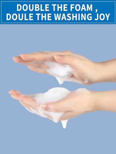 Foaming Hand Soap Dispenser Set, 16 oz Glass Soap Dispenser 2 Sets | 16 oz Large Capacity, Glass Foaming Dispenser, with Stainless Steel Pump and Waterproof Labels, for Bathroom Countertop - color: Brushed Nickel Foaming