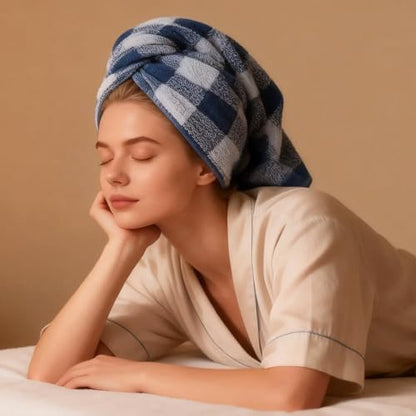 Vie TRIOMPHE Checkered Hand Towel Set 2 Pack - Pink Blue Plaid Cotton Grid Pattern Towels 13x30 Inch - Soft Absorbent Bathroom Kitchen Gym Travel Hotel Spa Decorative Face Towels His Hers Gift 2 Piece - style: 2 Pack of Crinkle Hand Towel: Pink+Blue