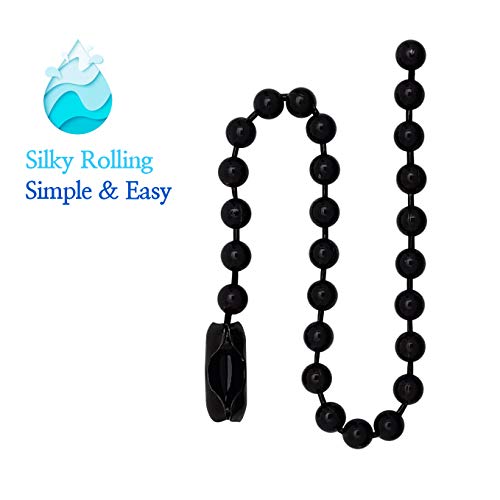 Shower Curtain Hooks Rings, Shower Hooks for Bathroom Shower Rods Curtains, Set of 12 Hooks, spa-Quality Look-Black - color: Black, size: 6 Inch