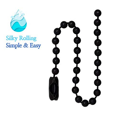 Shower Curtain Hooks Rings, Shower Hooks for Bathroom Shower Rods Curtains, Set of 12 Hooks, spa-Quality Look-Black - color: Black, size: 6 Inch