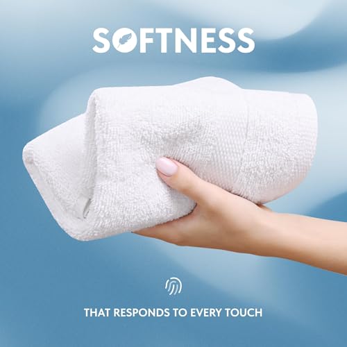 White Classic Luxury Cotton Washcloths 13x13 Inch - 650 GSM Turkish Cotton | Hotel, Spa, Bathroom Face Towel | 12 Pack - color: 01: White
