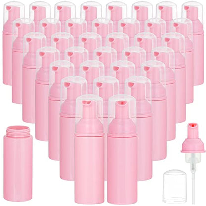 35 Pack 2 oz Foaming Pump Bottles, Refillable Travel Soap Dispensers | Portable Size for Travel, Bathroom, Kitchen and Daily Use