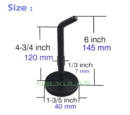 Classic Black Stainless Steel Heavy Duty Coat Hook, Durable Robe Hanger Wall Mount Hook, Perfect Touch Your Bathroom, Bedroom, Closets, Wardrobe, Kitchen (6", 4 PCS) - size: 6", 4 PCS