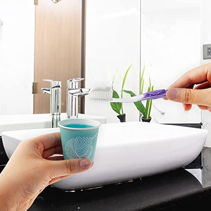 LITOPAK 300 Pack 3 oz Paper Cups, Colorful Disposable Mouthwash Cups 3 oz | Small Paper bathroom cups, 3 ounce paper cups, medicine, mouthwash, snacks, bath rinsing, paint mixing, and more - style: 300pack Colour mixture