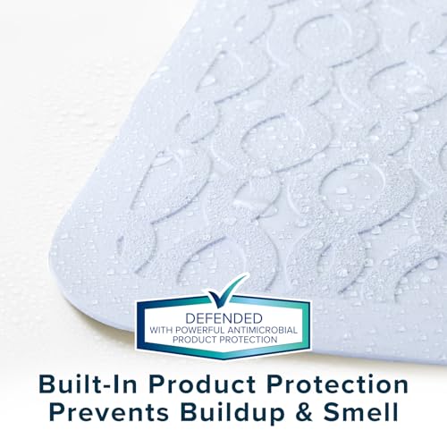 SlipX Solutions Rubber Non Slip Bathtub Mat, 15x27, White | Large Size For Tub & Shower, Soft Grippy Top, 200 Suction Cups, Machine Washable, Natural Rubber - color: White, size: 27" x 15" (Rectangular)