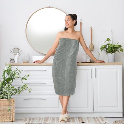 Utopia Towels Luxurious Jumbo Bath Sheet 2 Piece, 600 GSM, 35 by 70 Inches, 100% Ring Spun Cotton, Highly Absorbent and Quick Dry Extra Large Bath Towel, Super Soft Towel, Cool Grey - color: Cool Grey, size: 2 Piece Bath Sheet