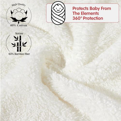Baby Essentials Hooded Towel Set, 4-Pack Soft Ultra Absorbent 31.5x31.5 inch Towels for Boy and Girl, Toddler, Infant (White Bear) - color: 10 White Bear-4pack